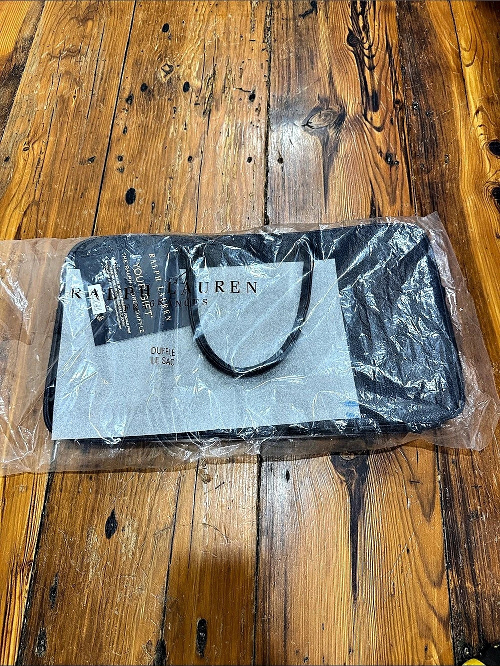 Ralph Lauren Duffel Le Sac Black & Gray Travel Bag